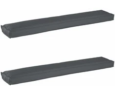 Pallet pagalvių rinkinys 2 pcs Antracitas 200 x 40 x 8 cm