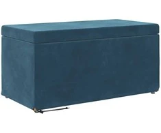 Sūpynes Mėlyna 81 x 41 x 40 cm Velvetas ir Inžinerinė Medis