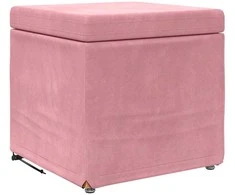 Sūpynes Rožinė 41 x 41 x 40 cm Velvetas ir Inžinerinė Medis