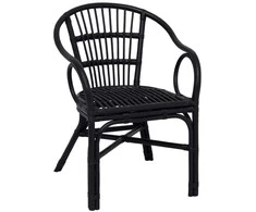 Susilankstantis krėslas Juoda 58 x 60 x 81 cm Ratanas
