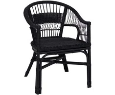 Susilankstantis krėslas Juoda 60 x 60 x 81 cm Ratanas