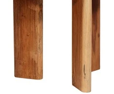 Sudediami kavos stalai 3 pcs Ruda Kietos akacijos mediena