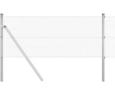 Suvirinto vielos tvoros 2500 x 80 cm Sidabro