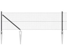 Suvirintas vielinis tvoras su smailiais galais Plienas ir PVC