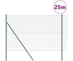 Suvirintas vielos tvora žemės tvirtinimas 25 x 1,5 m Žalia