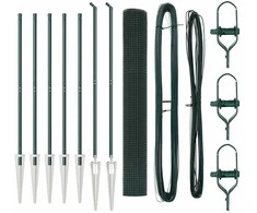 Suvirintas vielinis tvoras su smailiais galais 10 x 1,2 m Žalia