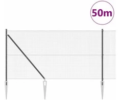Suvirintas vielinis tvoras su smailiais galais Plienas ir PVC