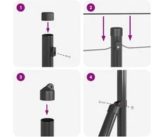 Suvirintas vielinis tvoras su smailiais galais Plienas ir PVC