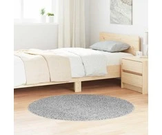 Neslystantis plaukuotas kilimas Pilka 120 x 120 cm PP