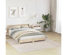 Neslystantis plaukuotas kilimas Kreminė 200 x 200 cm PP