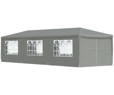 Šventės palapinė 900 x 300 x 255 cm Šviesiai pilka