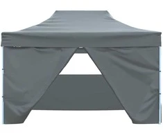 Šventės palapinė 280 x 410 x 315 cm Antracito Oksfordo audinys