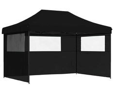 Šventės palapinė 279 x 410 x 315 cm Juoda Oksfordo audinys