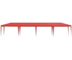 Šventės palapinė Raudona 1200 x 300 x 255 cm PE ir plienas