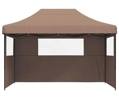 Šventės palapinė 279 x 410 x 315 cm Ruda Oksfordo audinys