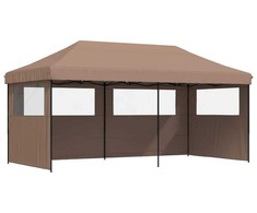 Šventės palapinė 292 x 580 x 315 cm Ruda Oksfordo audinys