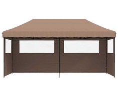 Šventės palapinė 292 x 580 x 315 cm Ruda Oksfordo audinys