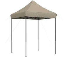 Šventės palapinė Taupe 200 x 200 x 306 cm Oksfordo audinys