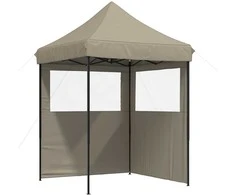 Šventės palapinė Taupe 200 x 200 x 306 cm Oksfordo audinys