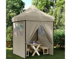 Šventės palapinė Taupe 200 x 200 x 306 cm Oksfordo audinys