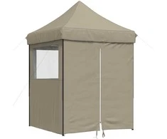 Šventės palapinė Taupe 200 x 200 x 306 cm Oksfordo audinys