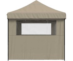 Šventės palapinė 279 x 410 x 315 cm Taupe Oksfordo audinys