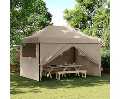 Šventės palapinė 279 x 410 x 315 cm Taupe Oksfordo audinys