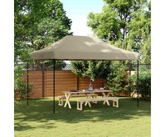 Šventės palapinė 279 x 410 x 315 cm Taupe Oksfordo audinys