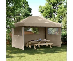 Šventės palapinė 279 x 410 x 315 cm Taupe Oksfordo audinys