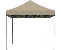 Šventės palapinė 279 x 410 x 315 cm Taupe Oksfordo audinys