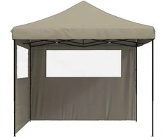 Šventės palapinė 292 x 292 x 315 cm Taupe Oksfordo audinys