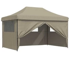 Šventės palapinė Taupe 292 x 440 x 315 cm Oksfordo audinys