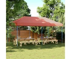 Šventės palapinė Terakotos 292 x 580 x 315 cm Oksfordo audinys