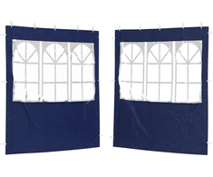 Šventinės palapinės šoninė siena 2 pcs 200 x 195 cm Mėlyna