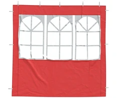 Šventinės palapinės šoninė siena 2 vnt. 200 x 195 cm Raudona