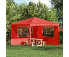 Šventinės palapinės šoninė siena 2 pcs 300 x 195 cm Raudona