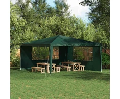 Šventinės palapinės šoninė siena 2 pcs 400 x 195 cm Žalia