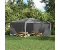 Šventinės palapinės šoninė siena 2 pcs Šviesiai pilka