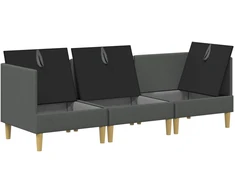 Modulinė sofa su laikymo vieta 3 vnt. Tamsiai pilka