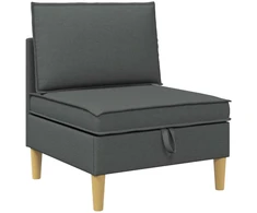 Modulinė sofa su laikymo vieta 5 vnt. Tamsiai pilka Audinys