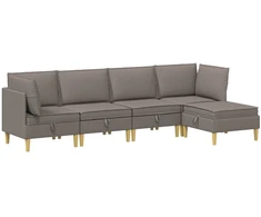 Modulinė sofa su laikymo vieta 5 pcs Taupe Audinys