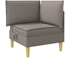 Modulinė sofa su laikymo vieta 6 vnt. Taupe Audinys