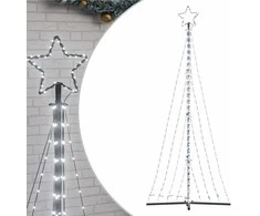 LED Kalėdų eglutė 447 LED Šalta Balta 250 cm