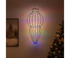 Šviečiantis kalėdinis dekoras 320 LED Įvairių spalvų