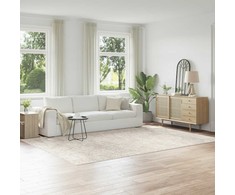 Neslystantis plaukuotas kilimas Kreminė 240 x 340 cm PP
