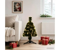 Šviesolaidinė kalėdinė eglutė 64 cm 12 LED Šilta balta PVC