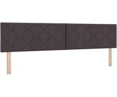 Kiemas lova su čiužiniu Tamsiai rudas 200 x 200 cm audinys