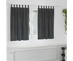 Užtemdymo užuolaidos 2 pcs Šviesiai pilka 140 x 140 cm Aksomas