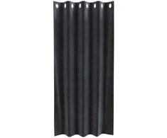 Užtemdymo užuolaidos 2 pcs Tamsiai pilka 140 x 175 cm Aksomas