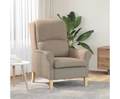 Fotelis krėslas Taupe 76 x 94 x 102 cm Mikropluoštas